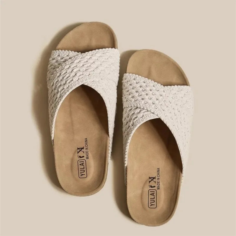 Asgard Women's Cork Thick Sole Sandals Summer Comfort Non-Slip Breathable Home Slipper Outdoor Lady  Casual Platform Beach Shoes