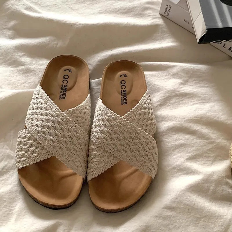 Asgard Women's Cork Thick Sole Sandals Summer Comfort Non-Slip Breathable Home Slipper Outdoor Lady  Casual Platform Beach Shoes
