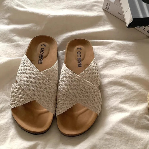 Asgard Women's Cork Thick Sole Sandals Summer Comfort Non-Slip Breathable Home Slipper Outdoor Lady  Casual Platform Beach Shoes